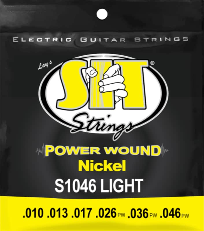 S.I.T. Strings S1046 Power Wound Nickel Light 10-46 image 1
