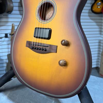 Fender Acoustasonic Standard Telecaster Acoustic-electric Guitar - Honey Burst & PLEK*D #048 image 3