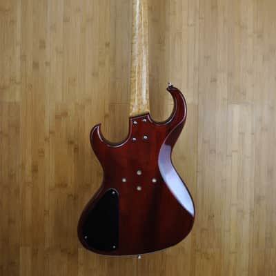 Rick Turner Electroline 4 string bass 1996 Transparent Red image 2