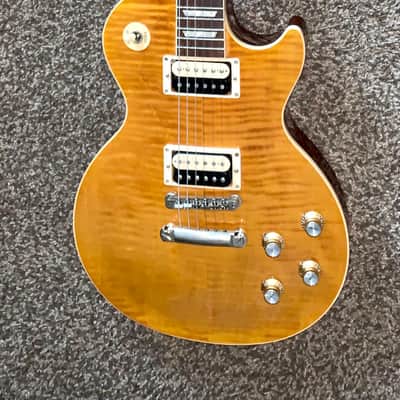 2021 Gibson Slash Signature Appetite for destruction les Paul Standard Plus Top 2021 - Amber electric guitar made in the usa image 1