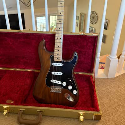 Fender Stratocaster Hardtail 3-Bolt Body 1971 - 1977 - Walnut (Mocha) image 4