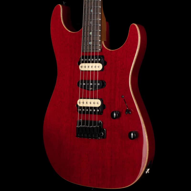 REDUCED! Suhr Standard White Limba HSH Trans Red 64215 image 1