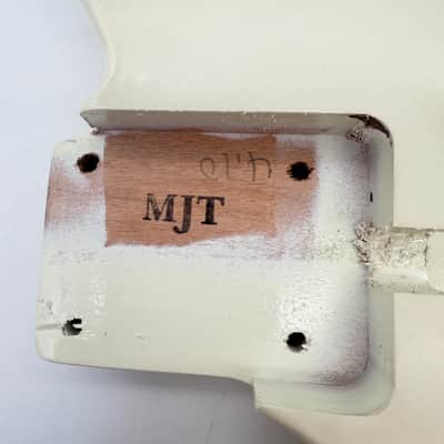 MJT Telecaster Body Lefty Relic Alder Nitro Vintage White Light mjt6672 image 8
