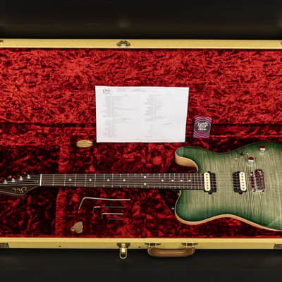 Suhr Modern T Custom Shop FM HH FTGB - Faded Trans Green Burst - Rosewood neck image 3