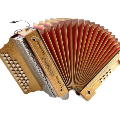 Rare Diatonic Button Accordion Hohner Organola by F. Coderay Lausanne, Switzerland+Original Case&Straps~Squeezebox-C System-powerful voice image 16