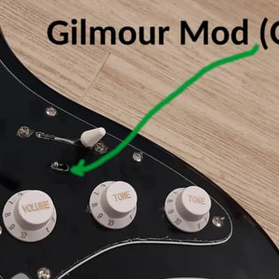 2025 Elite Customs Black w/ Gilmour MOD Style Strat Stratocaster electric guitar LTD BLEM image 2