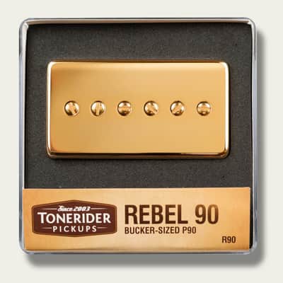 Tonerider Rebel 90 Bucker-sized P90 Bridge Pickup Gold image 1