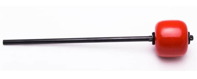 Danmar - 205 - Bass Drum Beater - Red Hard Wood, Black Shaft image 1