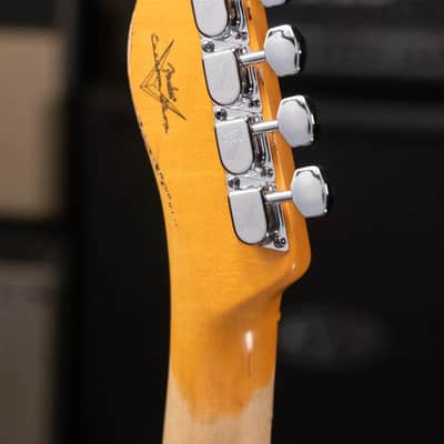 Fender Custom Shop 1970s Tele Custom Heavy Relic, Quartersawn Maple Fingerboard Electric Guitar - Super Faded Aged Sonic Blue with Hardshell Case image 6
