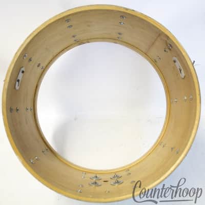 Slingerland 22x14"Sound King Bass Drum 3Ply Chrome Over Wood USA COW Vintage 70s image 13