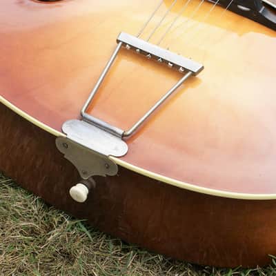 Beautiful True Vintage All Original 1956 Hofner Congress Archtop Guitar, Brunette Sunburst & OHC image 16