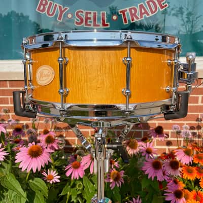 Maelo Drums 5th Anniversary Curly Maple 5.5x14 Snare Drum image 5