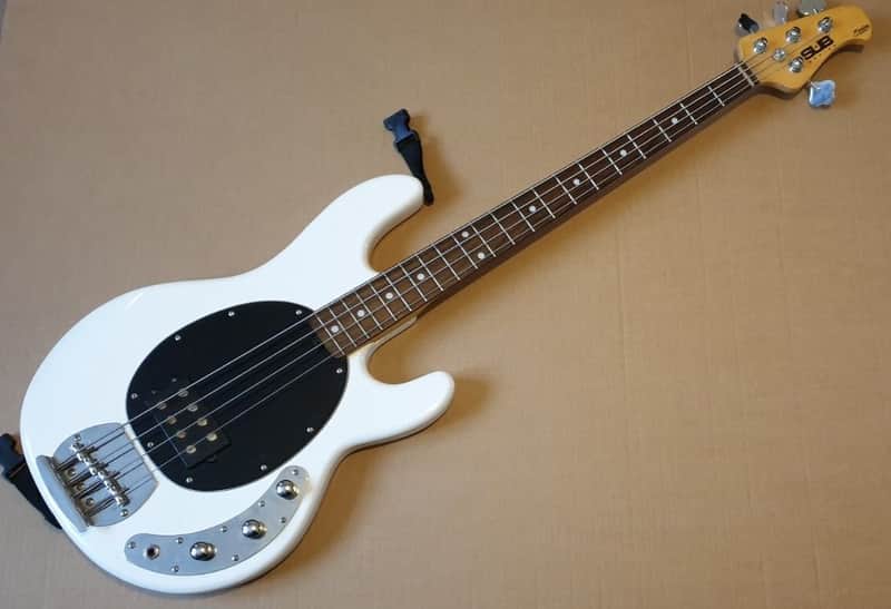 Sterling By Musicman Sub Stingray Ray4 Electric Active Bass White image 1