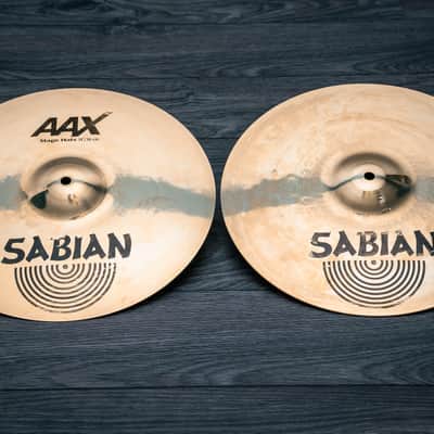 Sabian 14" AAX Stage Hi-Hat Cymbals (Pair) image 1