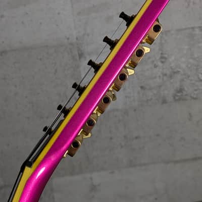 Jackson Japan Pro Series Randy Rhoads RR5 Rhoads 2009 Metallic Pink with Silver Bevels image 15