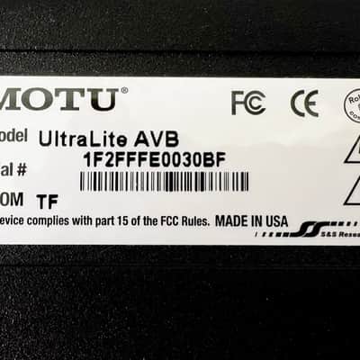 2 x MOTU UltraLite AVB: 18 x 18 USB / AVB audio interface, w/coupler & rack ears image 10