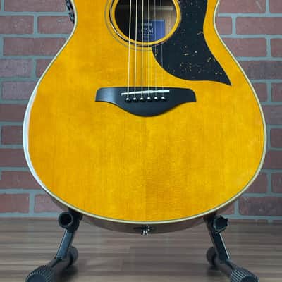 Yamaha AC5M ARE Concert Cutaway Acoustic-electric Guitar - Vintage Natural image 2