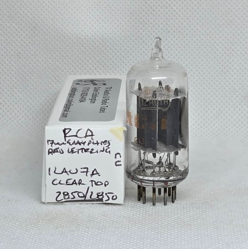 RCA 12AU7A Clear Top Perfectly Balanced Single NOS 12AU7 Cleartop image 1