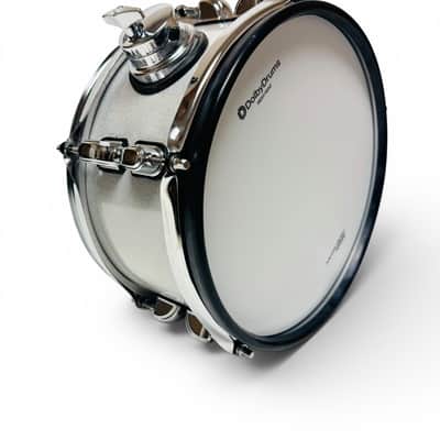 Dolby 10” Electronic White Silver TOM w 6 Triggers for Roland Alesis Drum image 4
