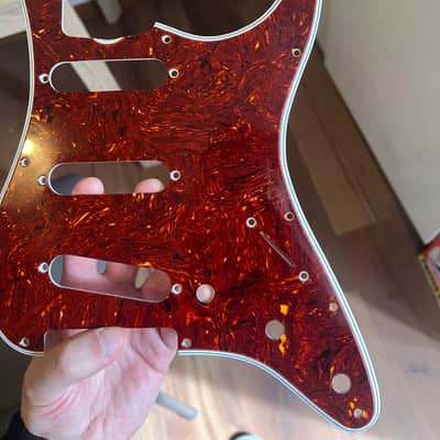 Celluloid Red Tortoise Vintage style Stratocaster Pickguard image 2