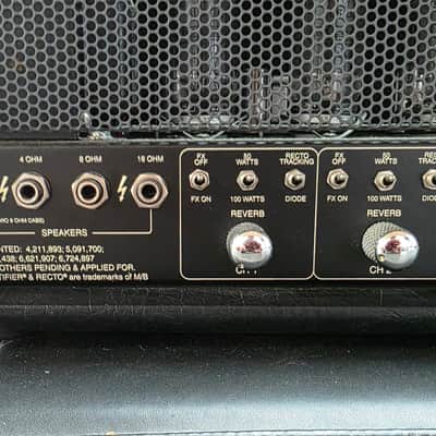 Mesa Boogie Dual Rectifier Roadster 100w 50w 4-Channel Black Diamond Face 50-100 Watt Major Recording Studio Guitar Amplifier Amp Head image 12