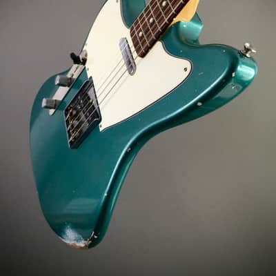 LEFTY! USA Boutique Custom Relic Sherwood Green Metallic Nitro Lacquer Jazzcaster Telemaster Guitar Left 7.2 lb HSC image 17