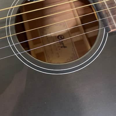 Cort Core OC Spruce All Solid Electro Open Pore Trans Black image 4