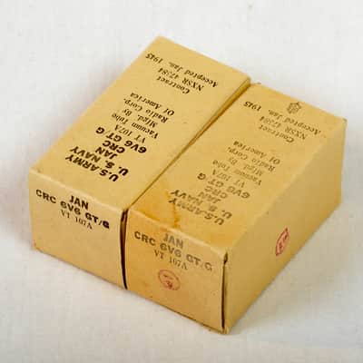 RCA 6V6 GT/G JAN NOS matched pair 1945 - WWII image 13