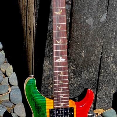 Paul Reed Smith Custom 24 "Rasta" 10 Top 1992 1 of 10 Mexi Flag finish made to Carlos Santana specs image 7