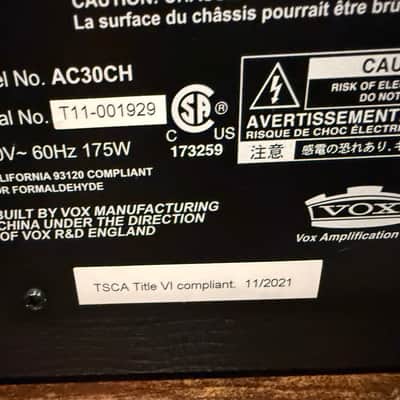 Vox AC30CH Custom 2-Channel 30-Watt Guitar Amp Head 2016 - 2019 - Black image 6