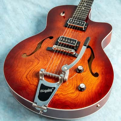 Godin 5th Ave Uptown T-Armond Havana Burst SF Electric Guitar No Bag/Case image 1