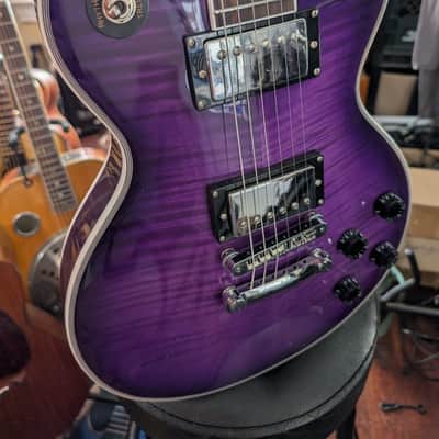 Chill Cat Limited Edition Purple Rain LP Style Electric Guitar image 9