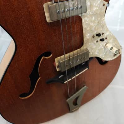 Wolfgang Hüttl Opus 63 ca. 1958 Vintage Archtop aus Bubenreuth Top Elektronik image 5