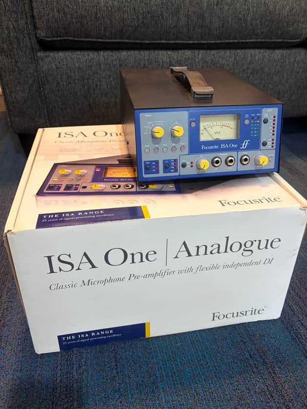 Focusrite ISA One Desktop Mic Preamp with 192k Digital card installed image 1