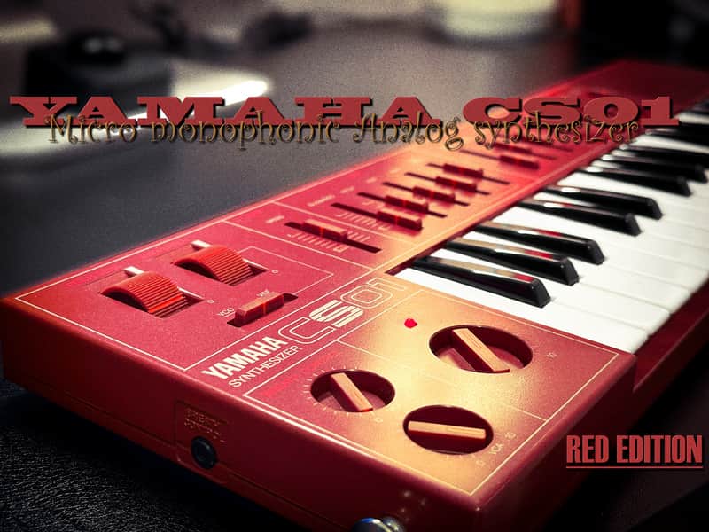 Yamaha CS01 RED 🌈RaRe🌈 Iconic Vintage Analog Synthesizer Organ image 1