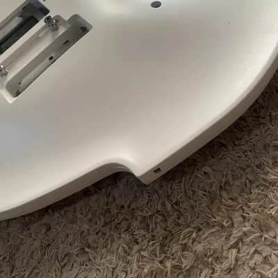 White Aluminum Guitar Body with Neck DIY Project image 7