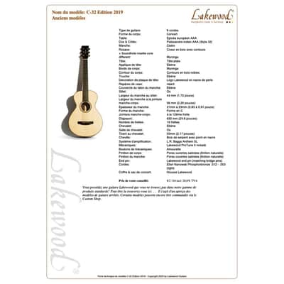 Lakewood C-32 Edition 2019 Natural Satin imagen 18