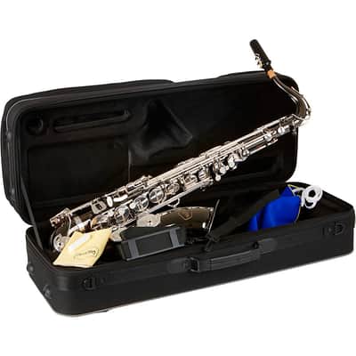 Allora ATS-450 Vienna Series Tenor Saxophone Regular Black Nickel Body Silver Keys image 3