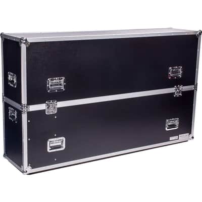 Durable Fly Drive Case For One 70 Inch LED or Plasma Display with 3.5-Inch Caster Board Complete with Removable Foam Lining Allows For Many Storage Alternatives DEEJAY LED TBH1LED70WHEELS image 1