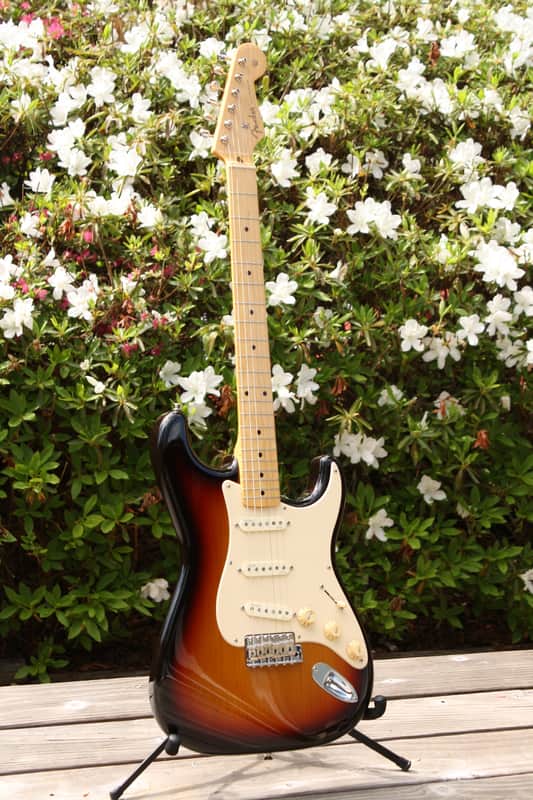 ギター Fender MIJ Traditional 58 Stratocaster 2019 Fender Traditional '58 Stratocaster Made in Japan - Transparent B