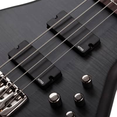Schecter Stiletto Studio-4 See-Thru Black Satin image 7