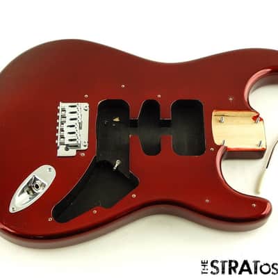 Fender Standard Stratocaster Strat BODY & HARDWARE, Poplar, Candy Cola image 1
