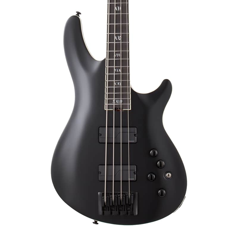 Schecter SLS Elite-4 "Evil Twin" Bass Guitar - Satin Black - Open Box image 1