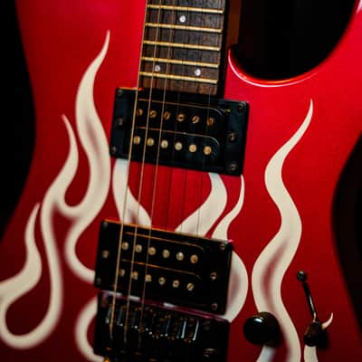 Fender Squier Showmaster 20th Anniversary 2002 Red Flame image 4