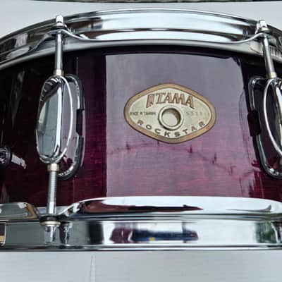 Tama Rockstar 90s - Purple Burst Snare Drum 14x5 image 3