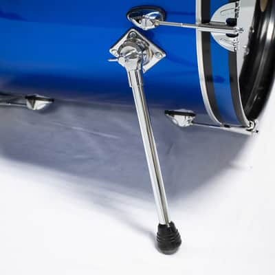 Orbitone Blue 4-Piece Drum Set - Complete with Cymbals & Hardware image 6