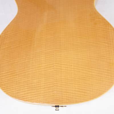 2001 HOFNER Jazzica Custom Archtop Guitar, Blonde Flamed Maple, w/Original Hofner Floating PUP, Hofner Hardshell Case image 14