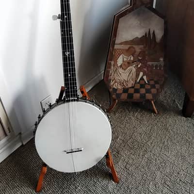 SS Stewart Orchestra Model Carved Scroll 5St Banjo 1890 image 22