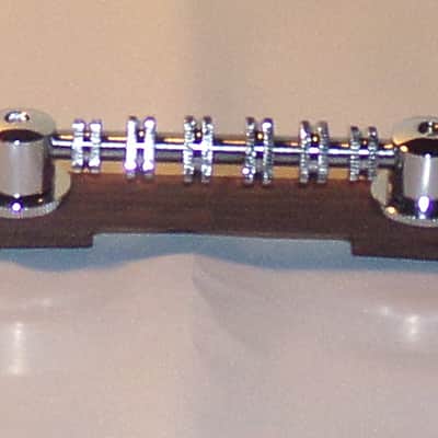 Gretsch® Allparts Space Control Adjustable Chrome Bridge~12" Radius~Rosewood Base~Brand New image 2