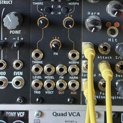 PLAITS - 8HP Version of Mutable Instruments Plaits / BeeHive / uPLAITS / Eurorack Modular /// Black & Gold Panel image 5